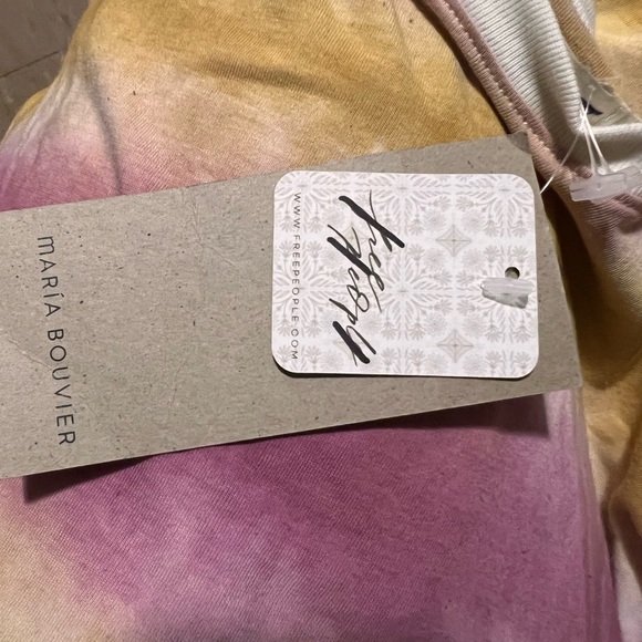 Free People x Maria Bouvier La Vanda Tie Dye Organic T-Shirt Dress - Picture 4 of 5